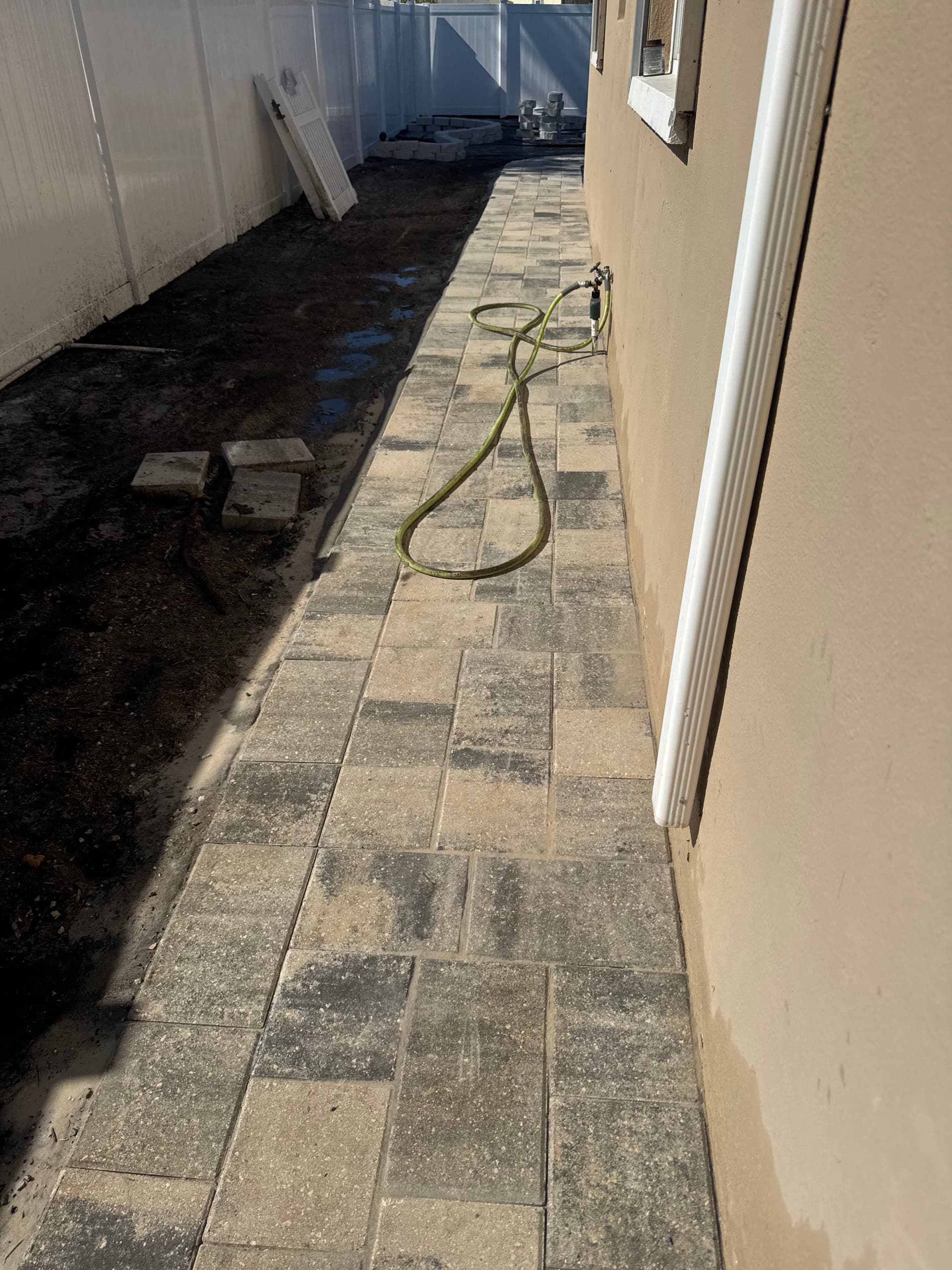 Gallery photos for Backyard Transformation with Stylish Pathways and Kid-Friendly Features: Image #7