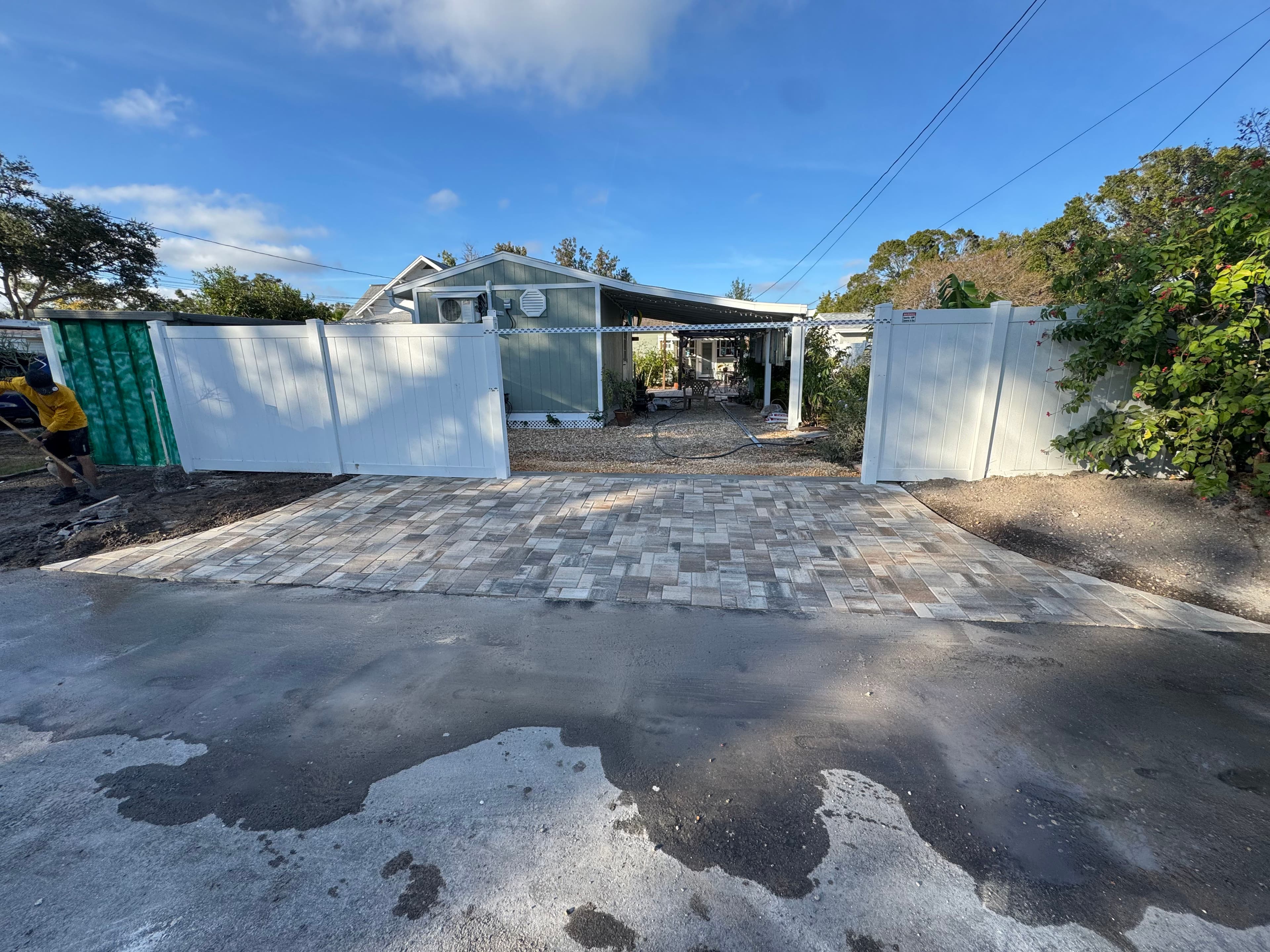 Project Elegant Paver Driveway Installation Enhances Home Entrance image