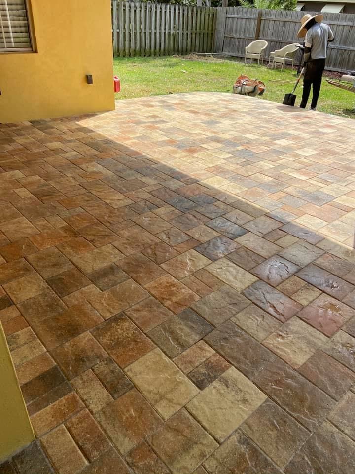 Project Stunning Backyard Paver Patio Installation image