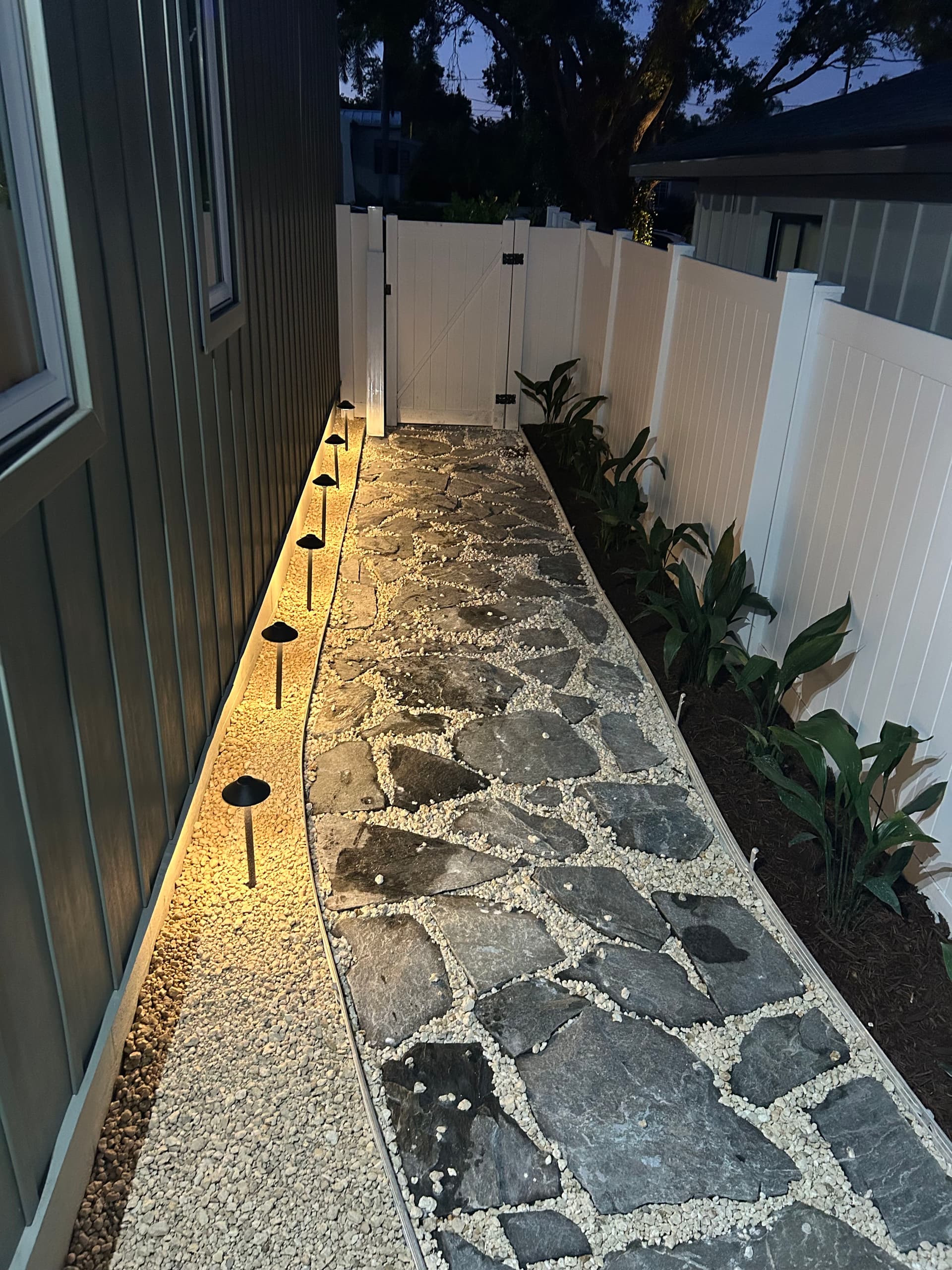 Gallery photos for Elevating Curb Appeal with a Custom Pathway and Garden Design: Image #1
