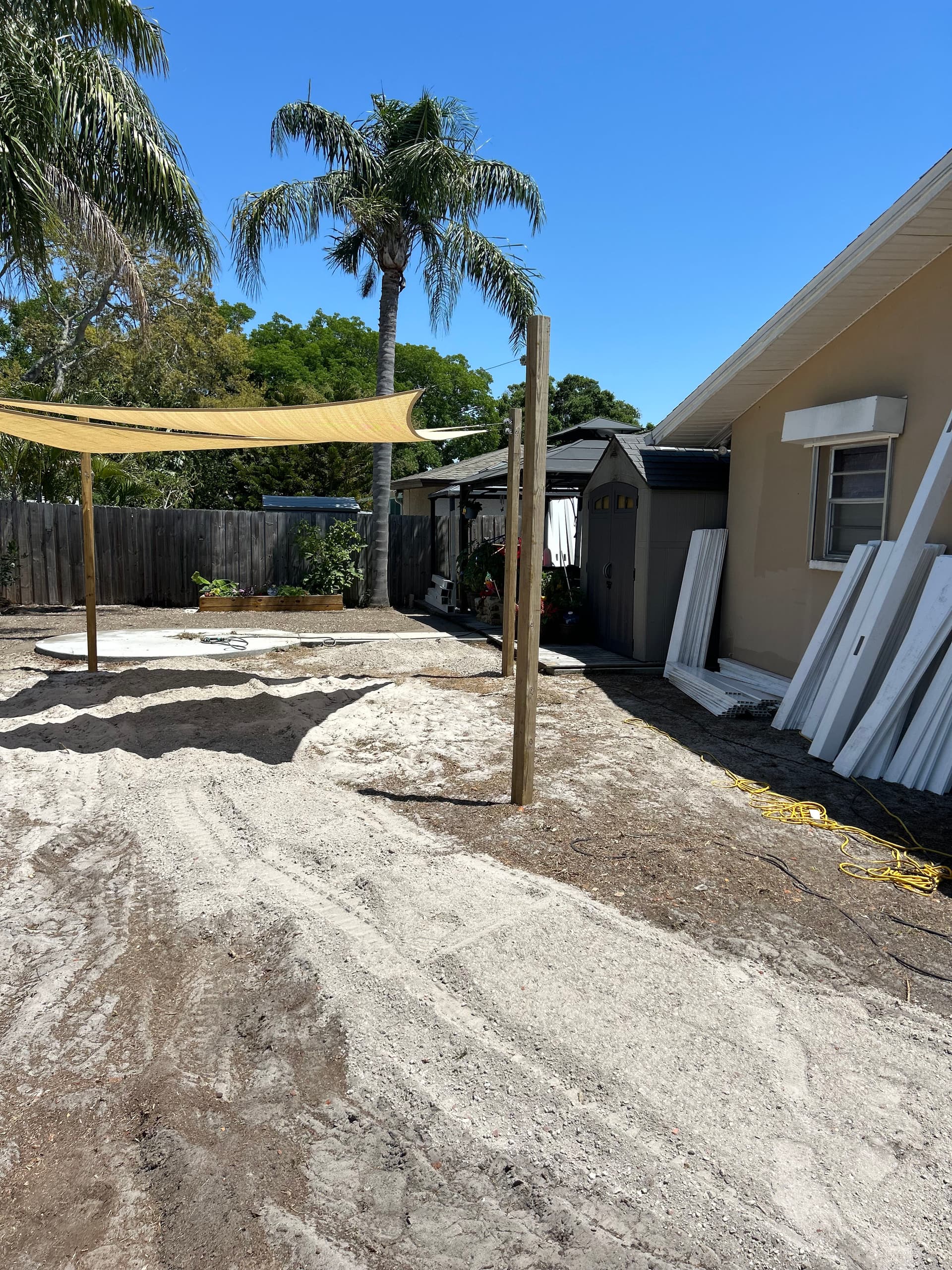 Gallery photos for Backyard Transformation with Stylish Pathways and Kid-Friendly Features: Image #1