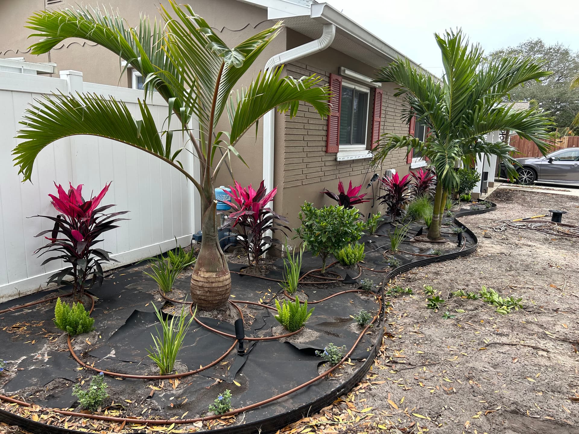 Gallery photos for Front Yard Landscape Transformation with Custom Design: Image #1