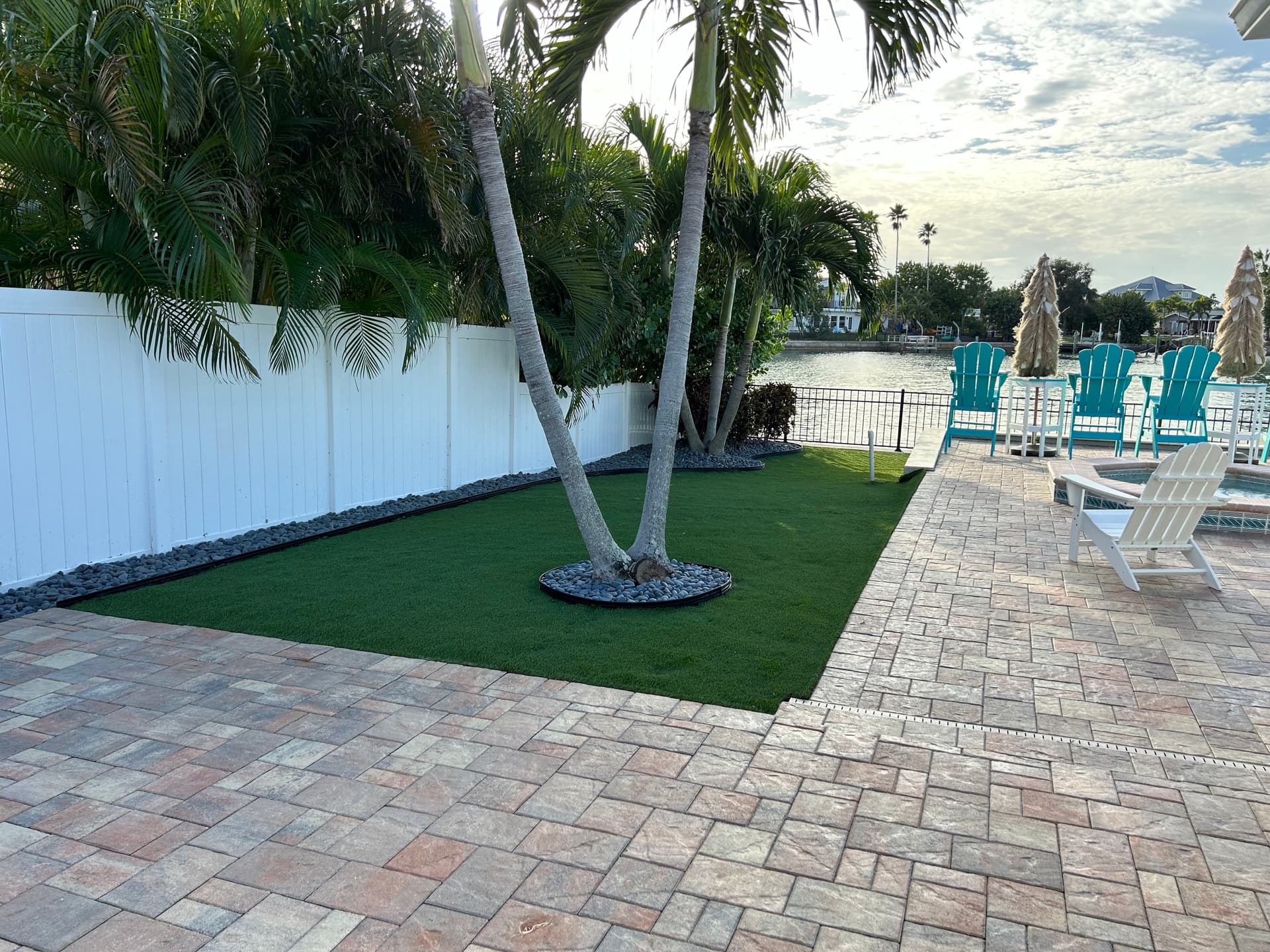 Gallery photos for Tropical Escape with Pavers and Palms: Image #1