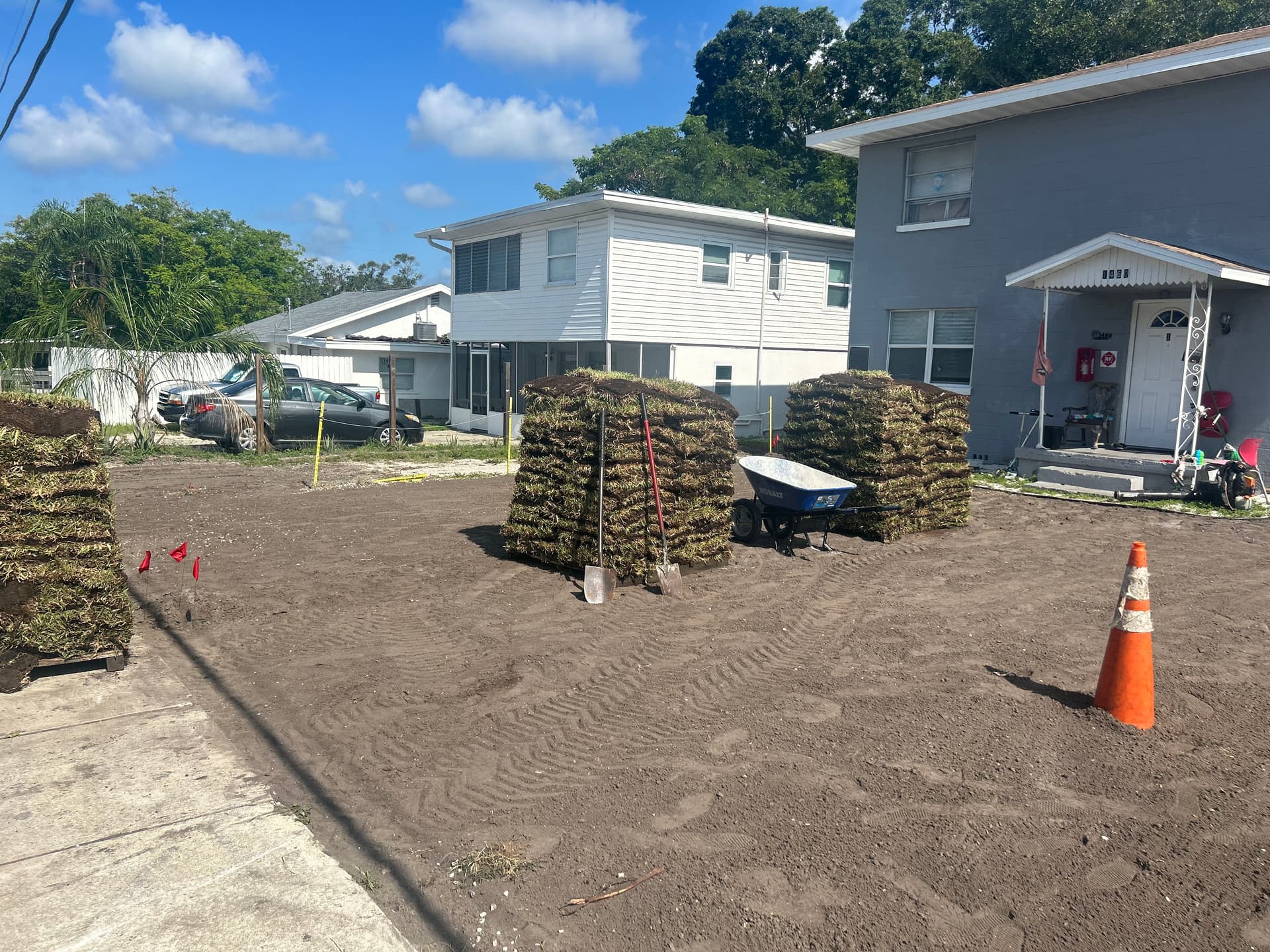Gallery photos for Fresh Sod Installation Transforms Residential Yard: Image #5